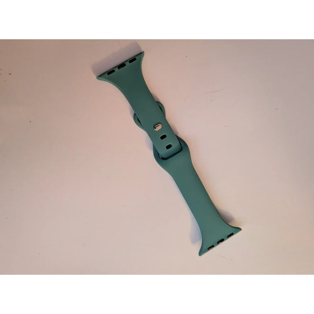 Apple Watch Sport Band Silicone Strap Teal Green 38mm 40mm 41mm Mens Accessory